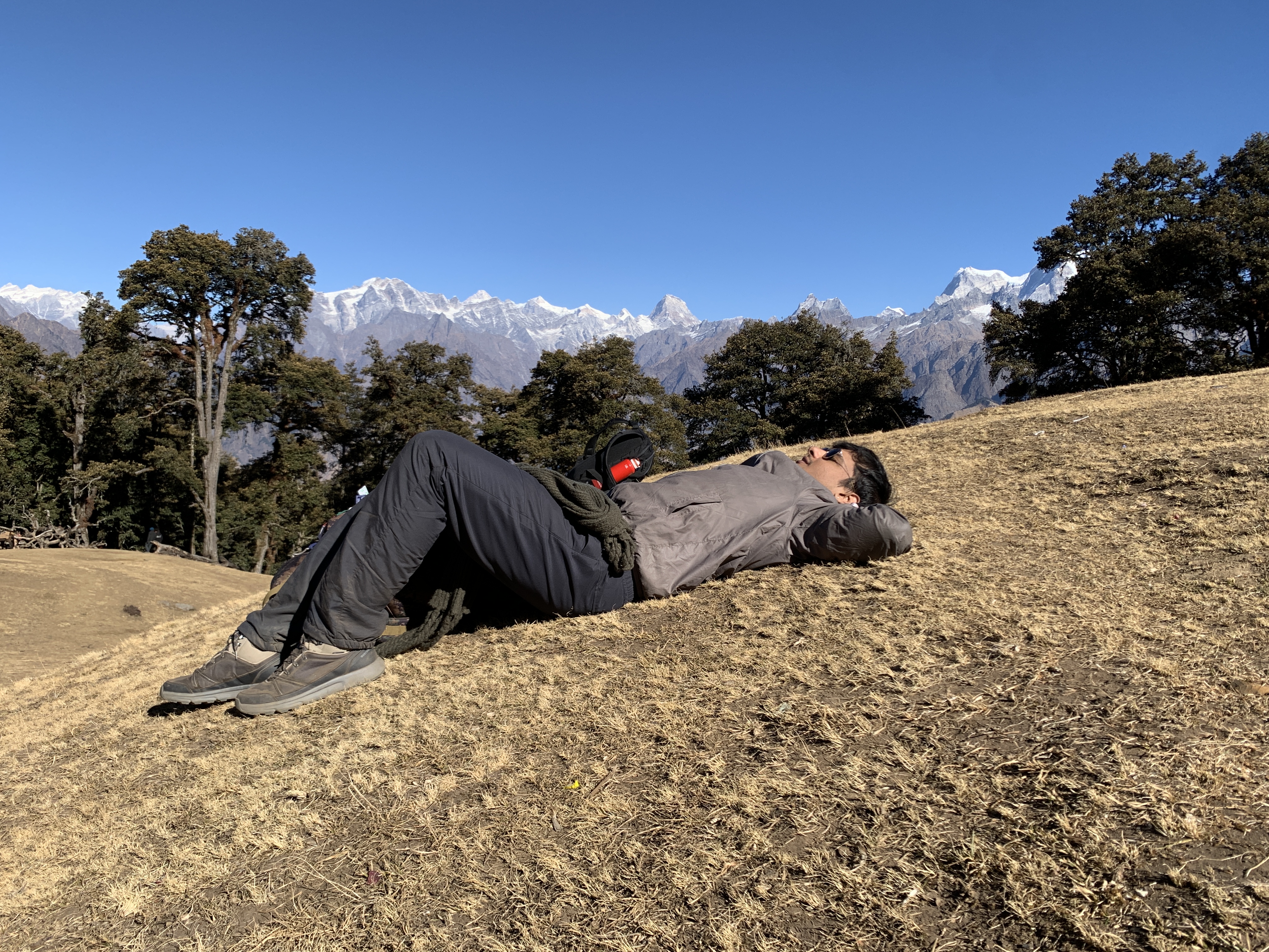 Resting in the Himalayas
